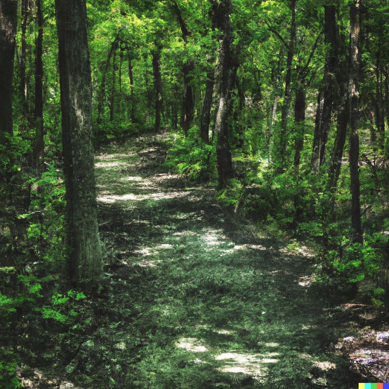 A trail through the forest